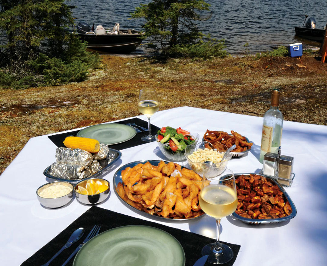 Fine Dining & Gourmet Shore Lunches at North Haven Resort