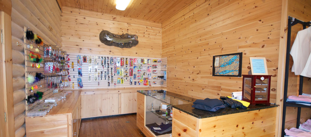 Fishing Supply Store at North Haven Resort on Utik Lake, MB