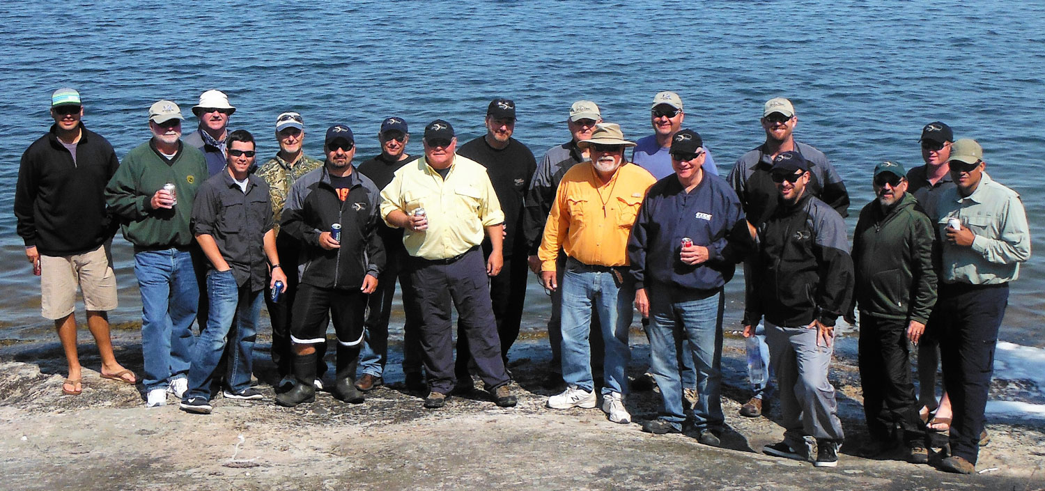 Group Trophy Fishing at North Haven Resort on Utik Lake, MB