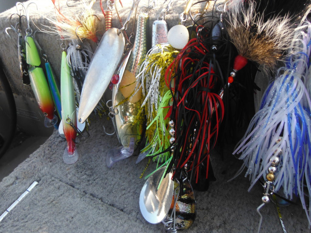 North Haven boat with lures